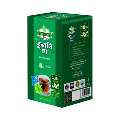 Dr. H and H Natural Tulsi Tea Bags 40 pcs 80 gm