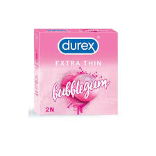 Durex Extra Thin Bubblegum Flavoured Condom - 3Pcs Pack(India)