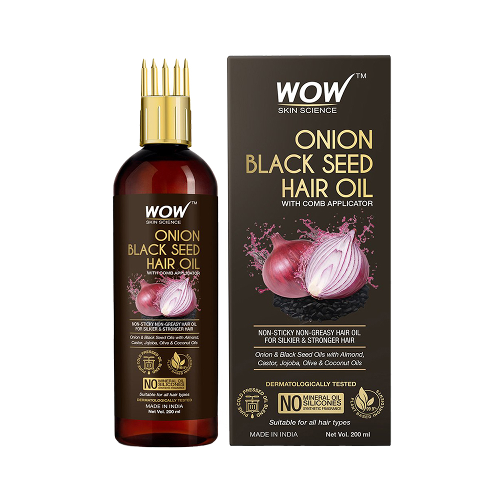 WOW Skin Science Onion Black Seed Hair Oil 200ml
