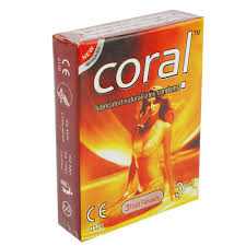 Coral Condom 3-Fruit Flavours (Girls) 3s Pack