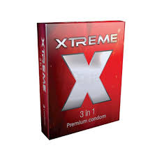 Xtreme 3 In 1 Premium Condom 3s Pack