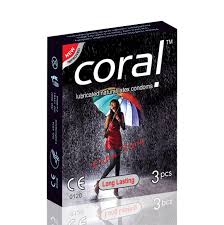 Coral Condom Long Lasting Extra Time 3pcs Pack