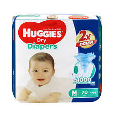 Huggies Dry Baby Diaper Belt M (6-11 kg) 70 pcs