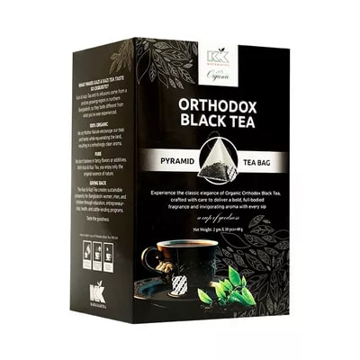 Kazi and Kazi Organic Orthodox Pyramid Black Tea 20 pcs 40 gm