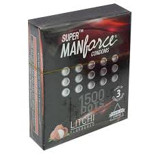 Manforce Condom 1500 Dots Litchi Flavor Condom 3pcs Condom (Made in India)
