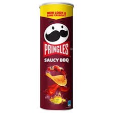 Pringles Saucy BBQ Potato Chips 134 gm