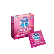 Skins Dots and Ribs Premium Condom 4s Pack
