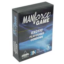 Manforce Game Exotic Flavored Condom 3pcs Pack 3in1 Ribbed Dotted Anatomically Shaped Condom