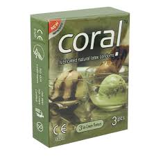 Coral Condom 3 Ice Cream Flavours 3s Pack