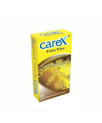 Carex Extra Time Powershot Dotted Condom - 10Pack(Malaysia)