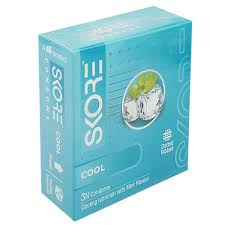 Skore Cool With Mint Sensation Dotted and Ribbed Condom - 3Pcs Pack(India)