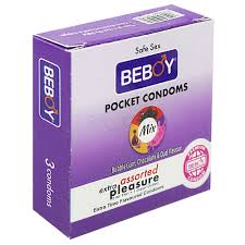 Beboy Extra Time Air Thin Invisible Condom (BubbleGum Flavour) Pocket Pack- 3Pcs(India)